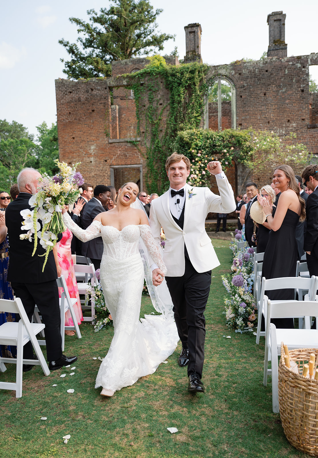 Italian Inspired Wedding with pastel colors and whimsical flowers at Barnsley Gardens